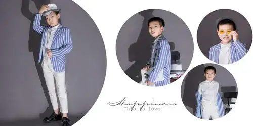 今天客服发来兄弟俩的艺术照,几十张照片,花了四千元,排版没