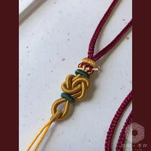 新作红色系项链编绳