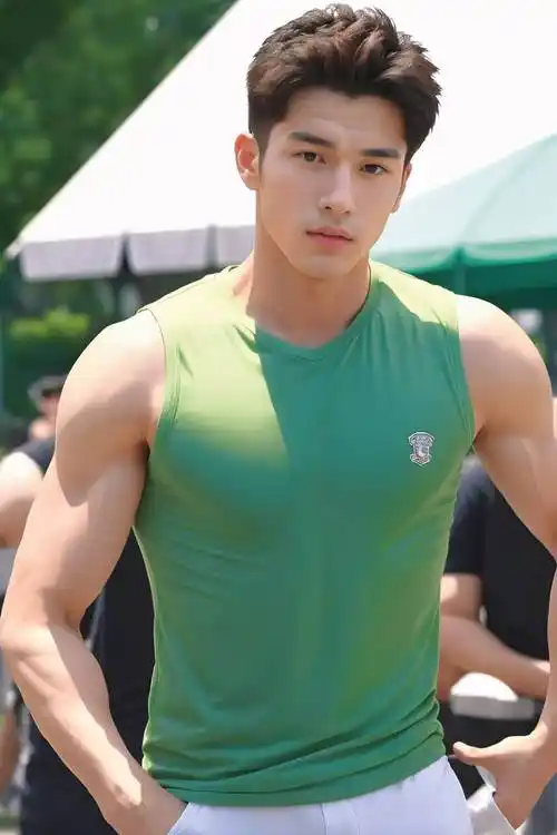 游乐场里的肌肉男孩你的男友已上线帅哥手机壁纸