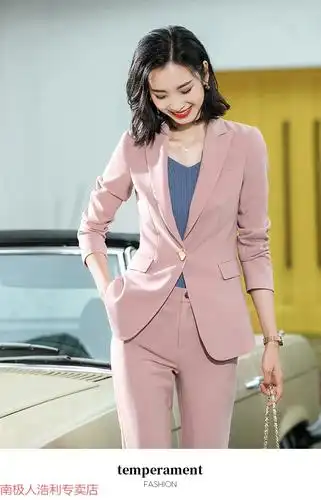 南极人品牌高档女装 职业套装女2020秋冬新款韩版西装外套女总裁气质