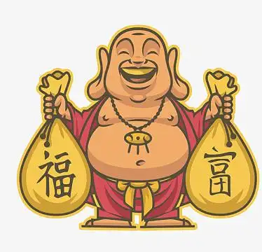 aipng圣诞节福袋的卡通图标aipng春节可爱小猪在福袋里开心的笑着eps