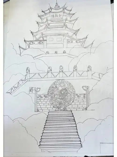 马克笔之钟鼓楼