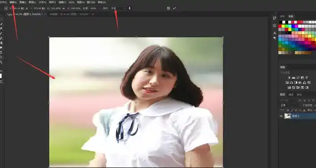 ps技巧拉伸不变形妙龄少女和古典舞女