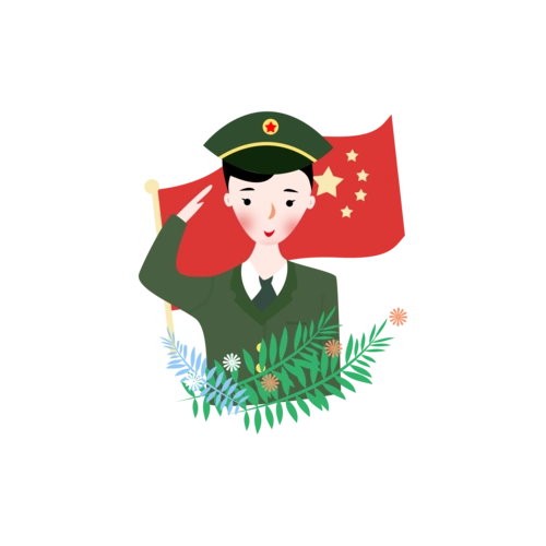 敬礼军人图片大全