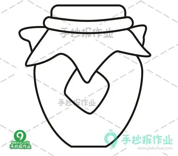 酒坛子卡通简笔画古代的酒坛简笔画一坛女儿红上色简笔画图片教程简笔