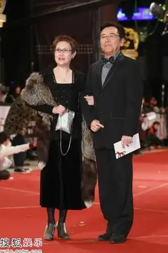 姜大卫携夫人走红毯