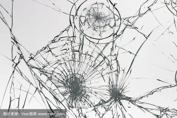 纹理,白色背景,破碎的,玻璃,暴力