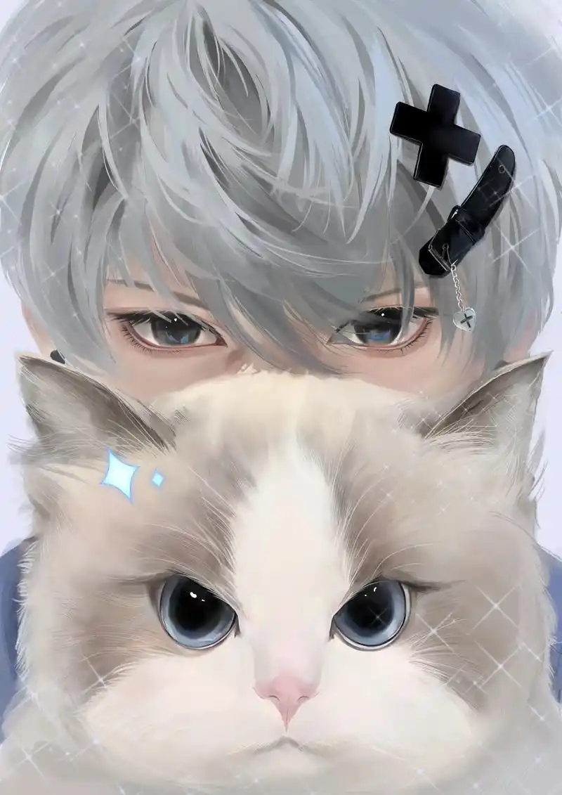 摸了一张星星💫原图来自@猫尾cat tail