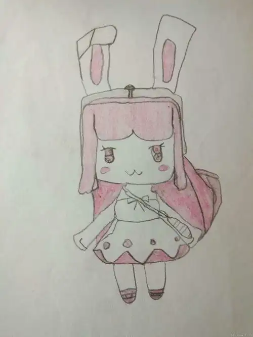 绘画比赛#画的兔美美,(不喜勿喷)