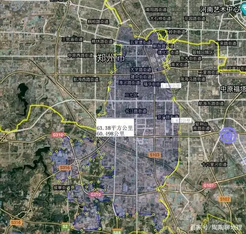 二七区建成区范围图