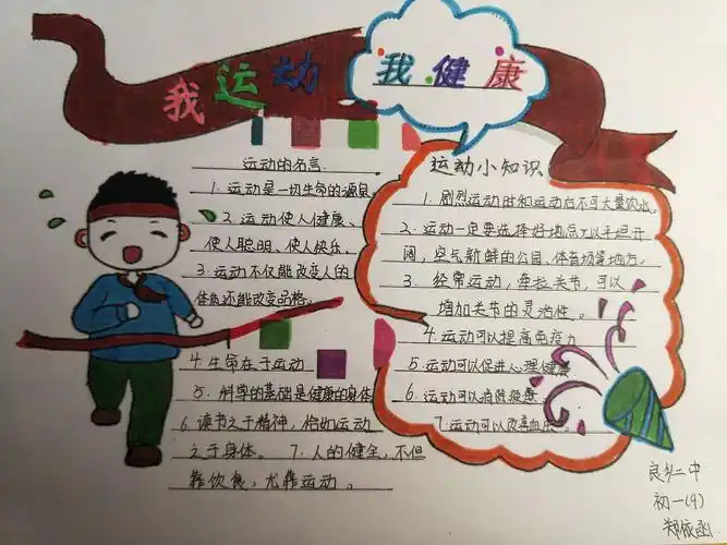 我们还会做一些关于运动的手抄报与大家分享