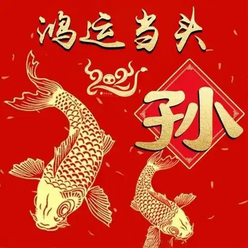 新年微信头像分享鸿运当头年年有余