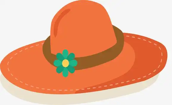 卡通遮阳帽矢量图下载