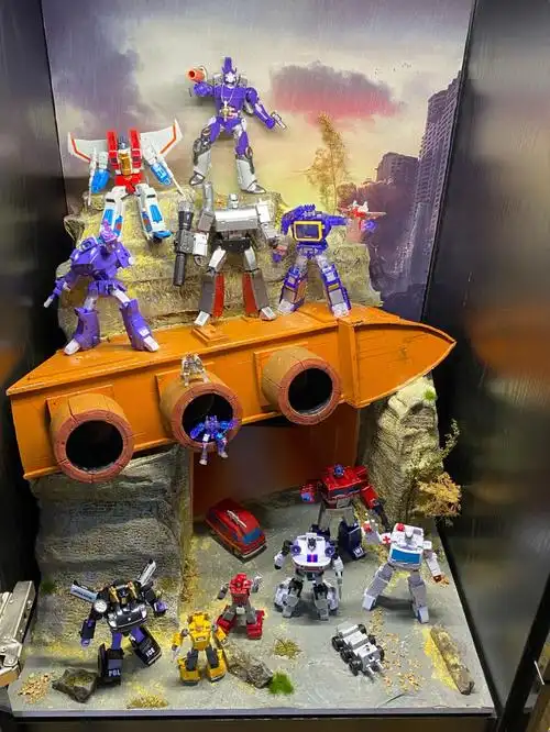 按照脑海里儿时的记忆,做了一组汽车人基地场景#变形金刚  #汽车人