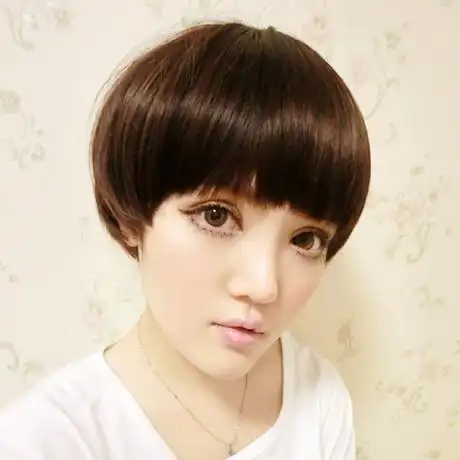 买一送三 蘑菇头假发 短发 女生bobo头蓬松修脸齐刘海短直发包邮