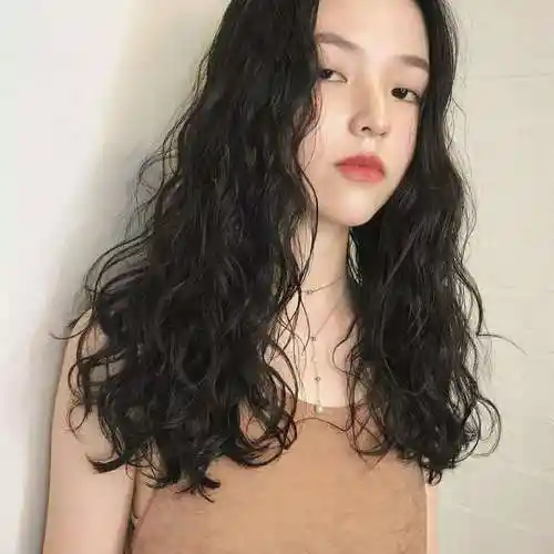 长发的羊毛卷发型也非常蓬松,从上到下都能烫出理想的蓬松感.