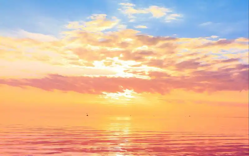 海边夕阳唯美风景电脑桌面壁纸下载1