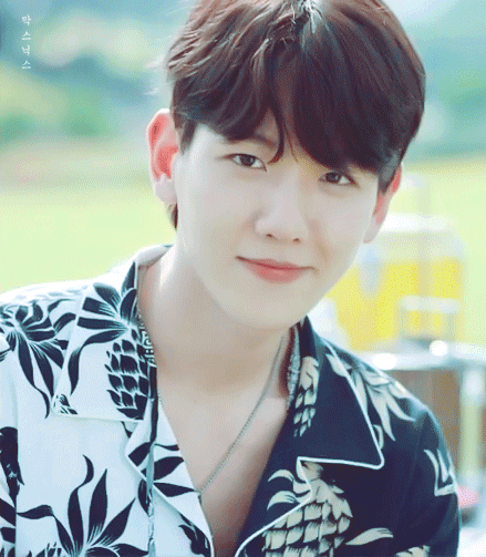 边伯贤可爱笑容萌萌哒gif动图_动态图_表情包下载_soogif