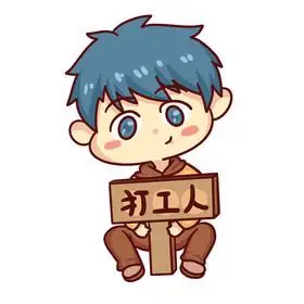 打工人举牌表情包