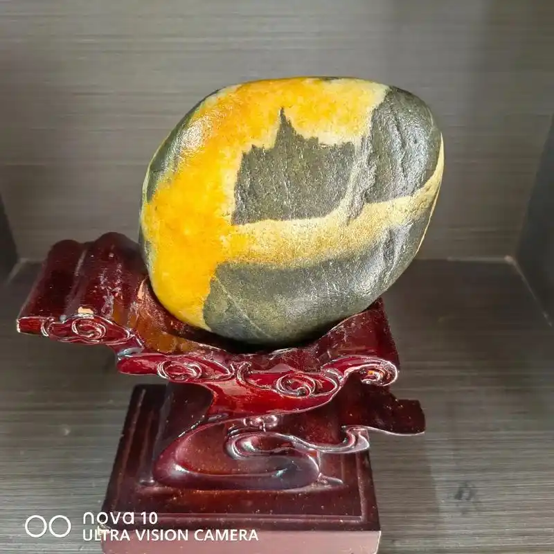 纯天然奇石 #原创作品 #美石分享 @长江经纹画面石(观世 - 抖音