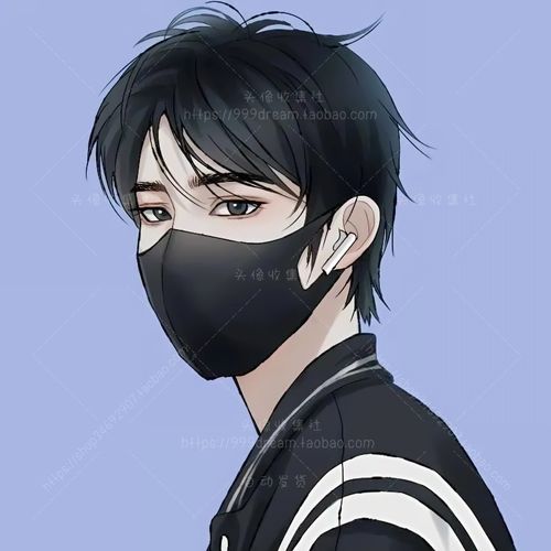 情侣头像 卡通动漫 手绘 戴口罩 高清 情头 自动发货 头像收集社