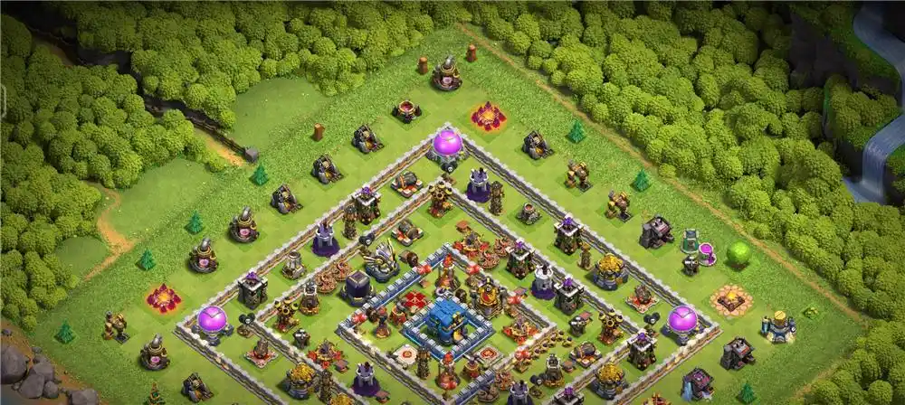 12本回字种树阵,部落冲突阵型分享,12本回字种树阵分享链接,12本回字