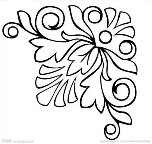 角隅纹样简单剪纸