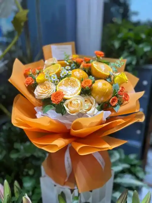 橙子花束