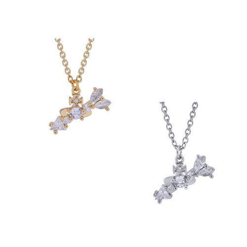 高版本西太后vivienne 薇薇安土星箭头锆石吊坠项链ins小众高级感