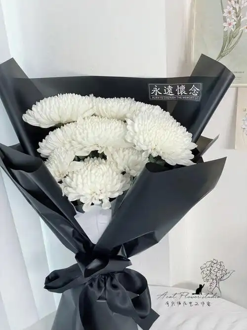 大连花店清明节白菊花祭祀上坟花束