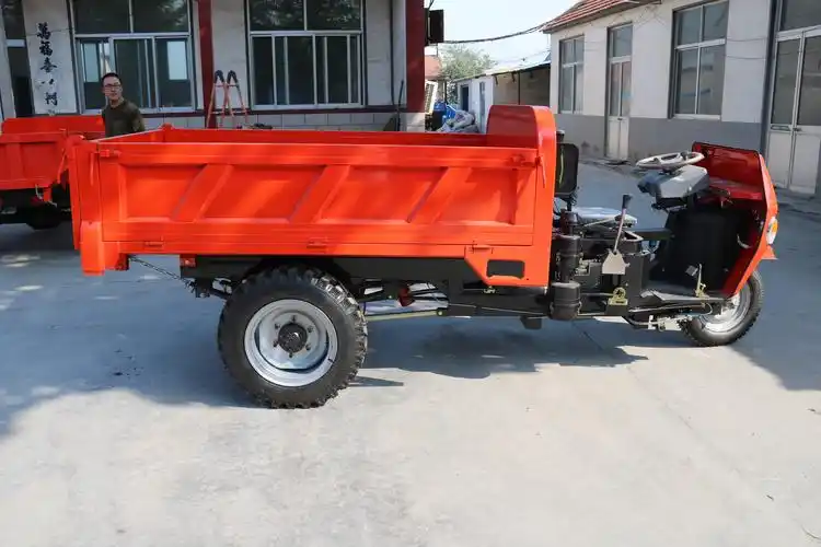 载重王农用柴油三轮车货工程燃油三蹦子工地自卸翻斗五征时风同款