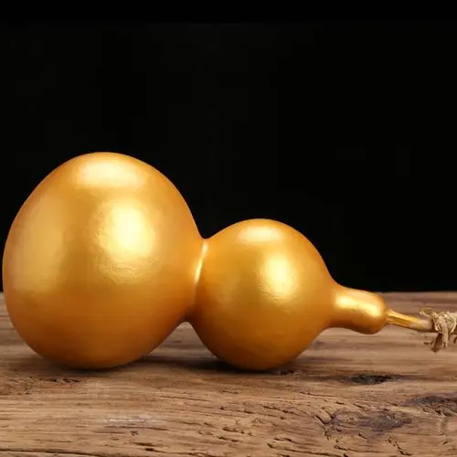 挂件天然葫芦摆件家庭风水用品金色大中大中小葫芦