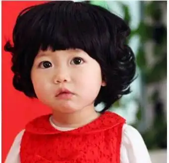 五岁小女孩短发西瓜头发型图片 示范小女孩西瓜头如何扎