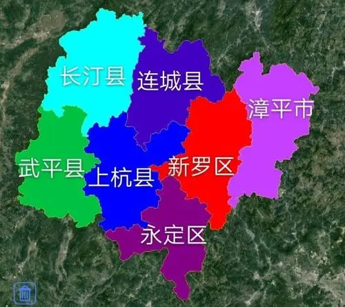 龙岩市2区1市4县建成区面积排名谁的面积最大