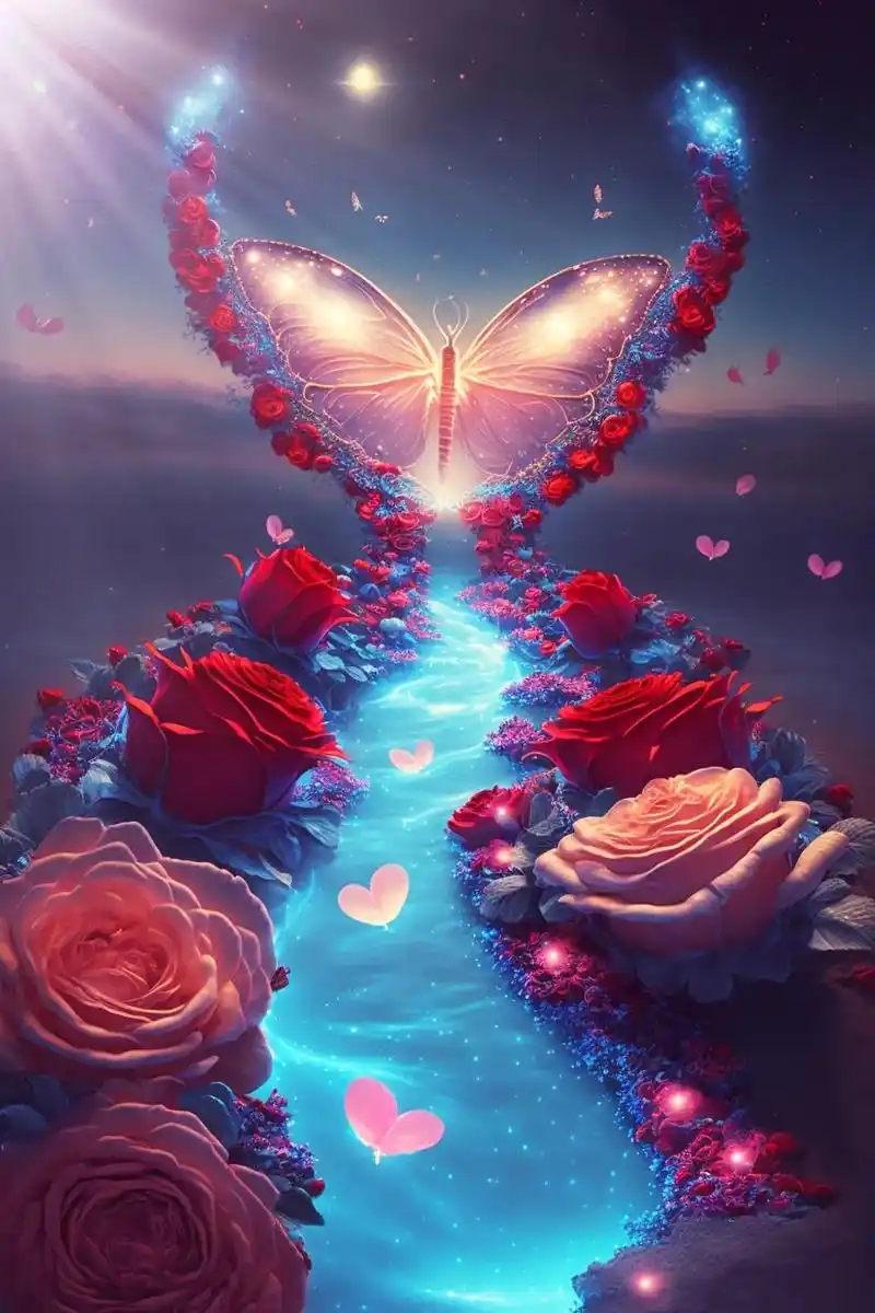 高清壁纸.#浪漫花海 #治愈心情 #有颜有趣梦幻海 #海滩美 - 抖音