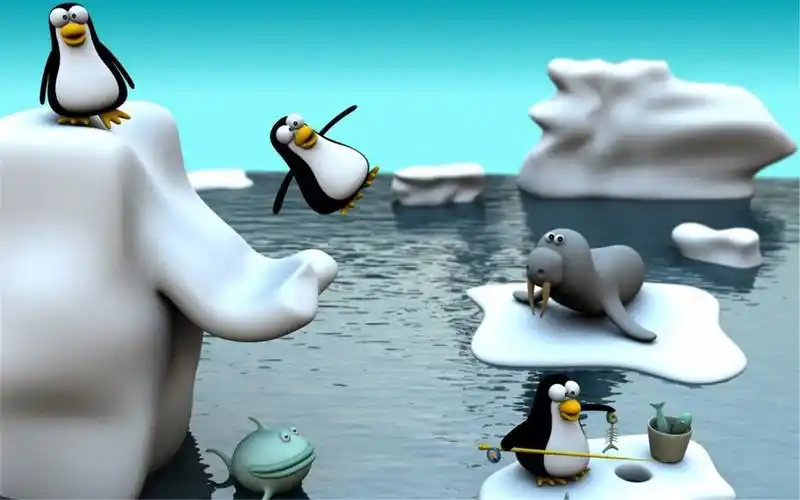 可爱搞笑的3d卡通动物高清桌面壁纸