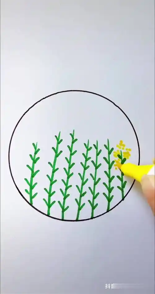油菜花这样画,一看就会简笔画教程-母婴亲子视频-搜狐视频