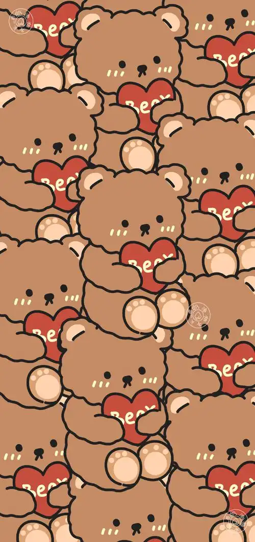 来一期手绘小熊壁纸