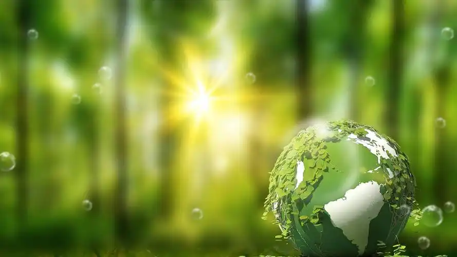 4k绿色环保爱护环境清新背景环保地球背景