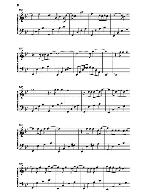 时代少年团 作为怪物 钢琴谱