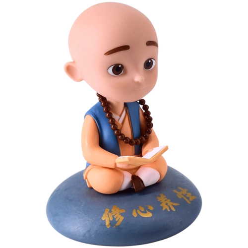 网红一禅小和尚汽车内饰品摆件