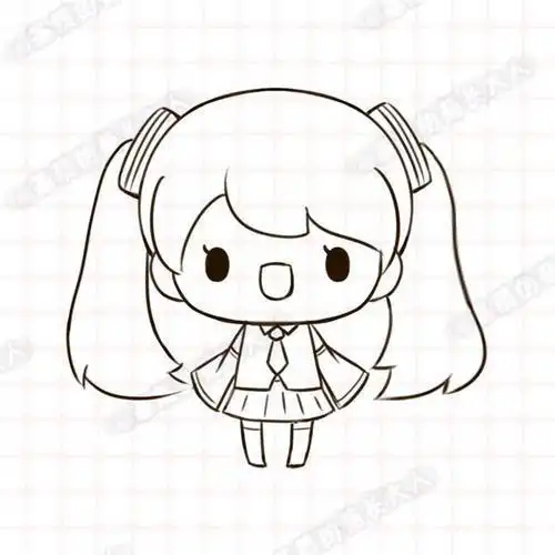 q版萌图简笔画卡通人物女孩手绘q版少女简笔画q版人物简笔画女孩教你