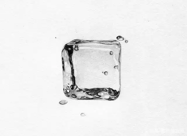 冰块素描教程:一步一步教你画冰块,教程简单易学!