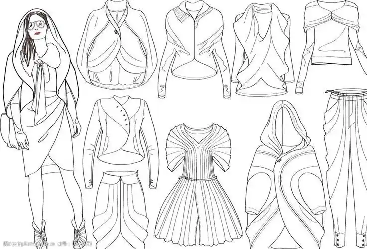 前卫      连衣裙 上衣 模特 服装        款式图 最新前卫女装效果