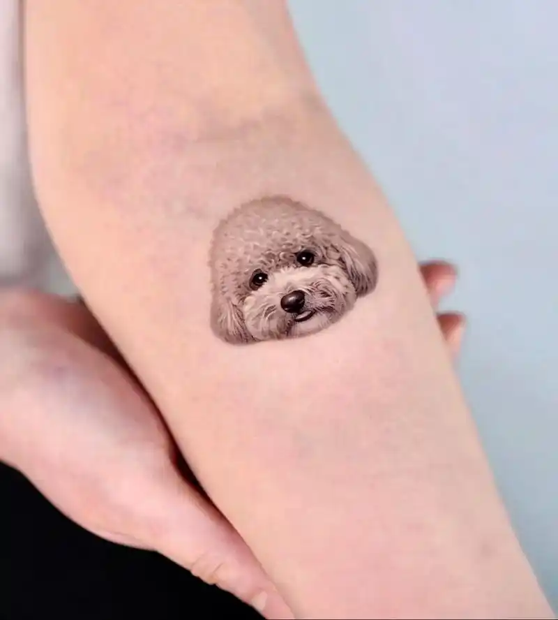 tattoo·宠物·怎么会有这么可爱的小狗～ #宠物纹身#纹 - 抖音