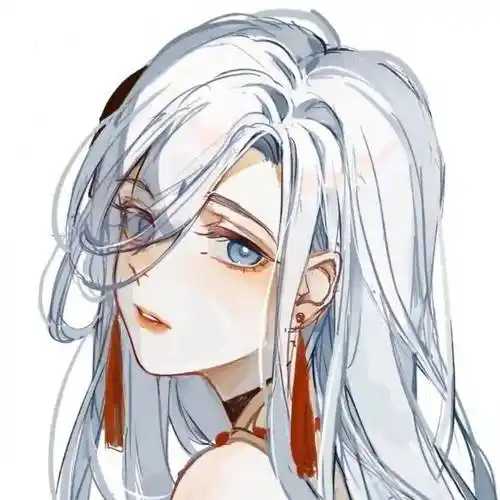 动漫头像一看就想保存的白色氛围感漫头