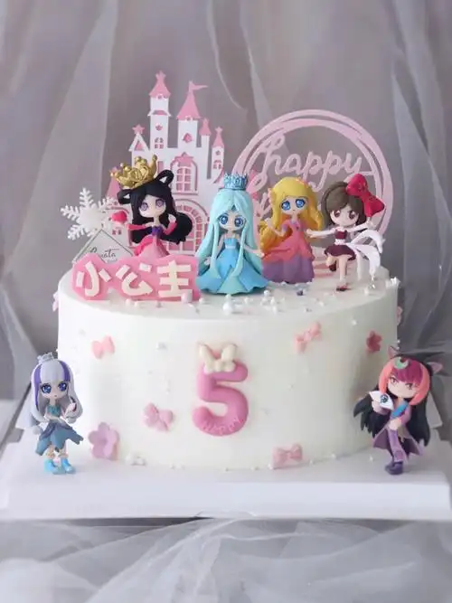 网红小红叶罗丽女孩新鲜水果生日蛋糕成都同城配送新鲜生日蛋糕