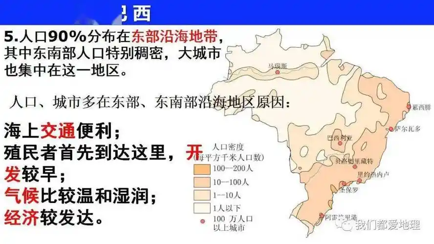 世界地理复习拉丁美洲巴西