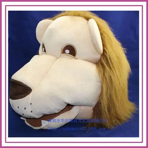 【广告活动】工厂订做广告活动形象假头套狮子动物假发