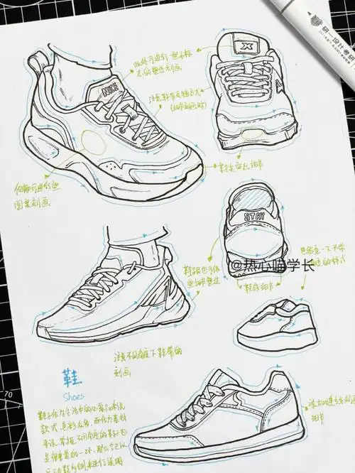 23#视觉传达设计考研手绘素材练习  马克笔手绘快题高频素材分享